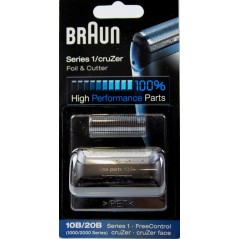 Grille et Couteau 10B/20B pour les rasoirs BRAUN CRUZER, FREE CONTROL, CRUZER FA