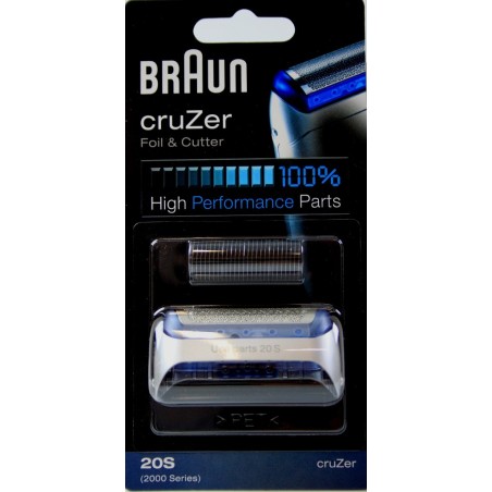 GRILLE ET COUTEAU 20S POUR RASOIR BRAUN CRUZER