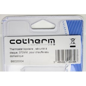 Thermostat BSD2 COTHERM pour chauffe eau domestique, thermostat bipolaire