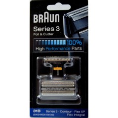 GRILLE COUTEAU 31B POUR RASOIR BRAUN FLEX INTEGRAL - SERIE 3 -31B