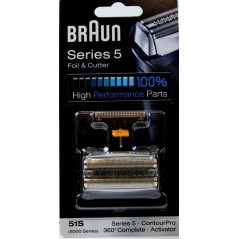 Grille et couteau 51S pour les rasoirs BRAUN série 5 - activator