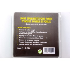 Joint d'étancheité 6mm pour insert, poêles et foyers