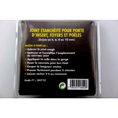 Joint d'étancheité 10mm pour poêles, inserts et foyers