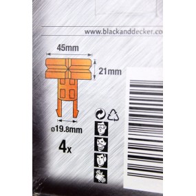 Cale serrage Black & Decker 807530-02, X40400-XJ pour établis Workmate 