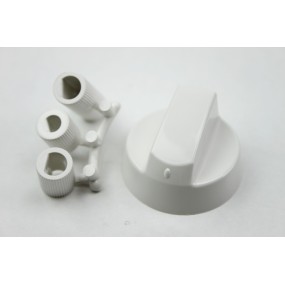 MANETTE UNIVERSELLE BLANCHE + ADAPTATEUR