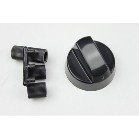 Manette universelle noire + 3 adaptateurs