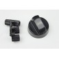 Manette universelle noire + 3 adaptateurs