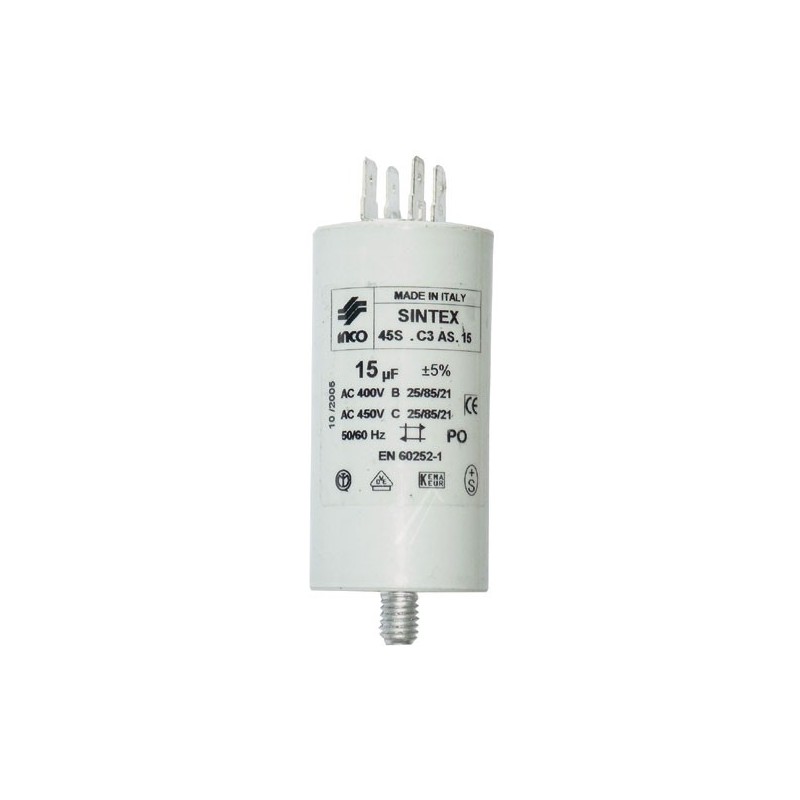 Condensateur de demarrage 15 MF/ 450 VOLT