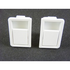 Boutons de verrouillage grille pour hottes WHIRLPOOL