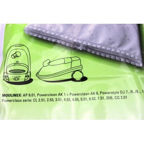 Sacs Aspirateurs MOULINEX powerclean, powerstyle,chamonix